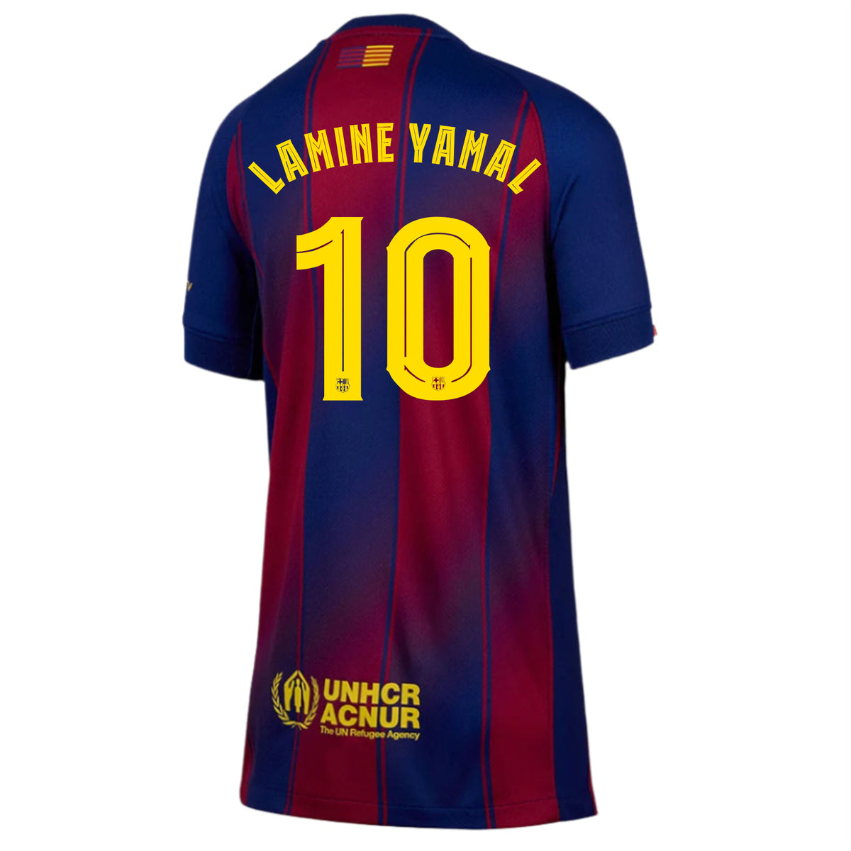 Nike Youth Lamine Yamal FC Barcelona Home Jersey 25/26 (Deep Royal Blue/Midwest Gold)