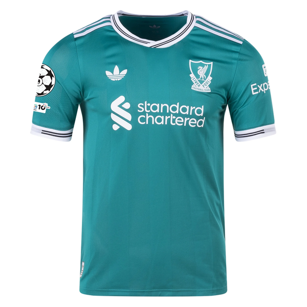 Liverpool adidas シャツ ターコイズ　緑　サード adidas Originals Liverpool 25/26 Authentic Third Shirt - Sea