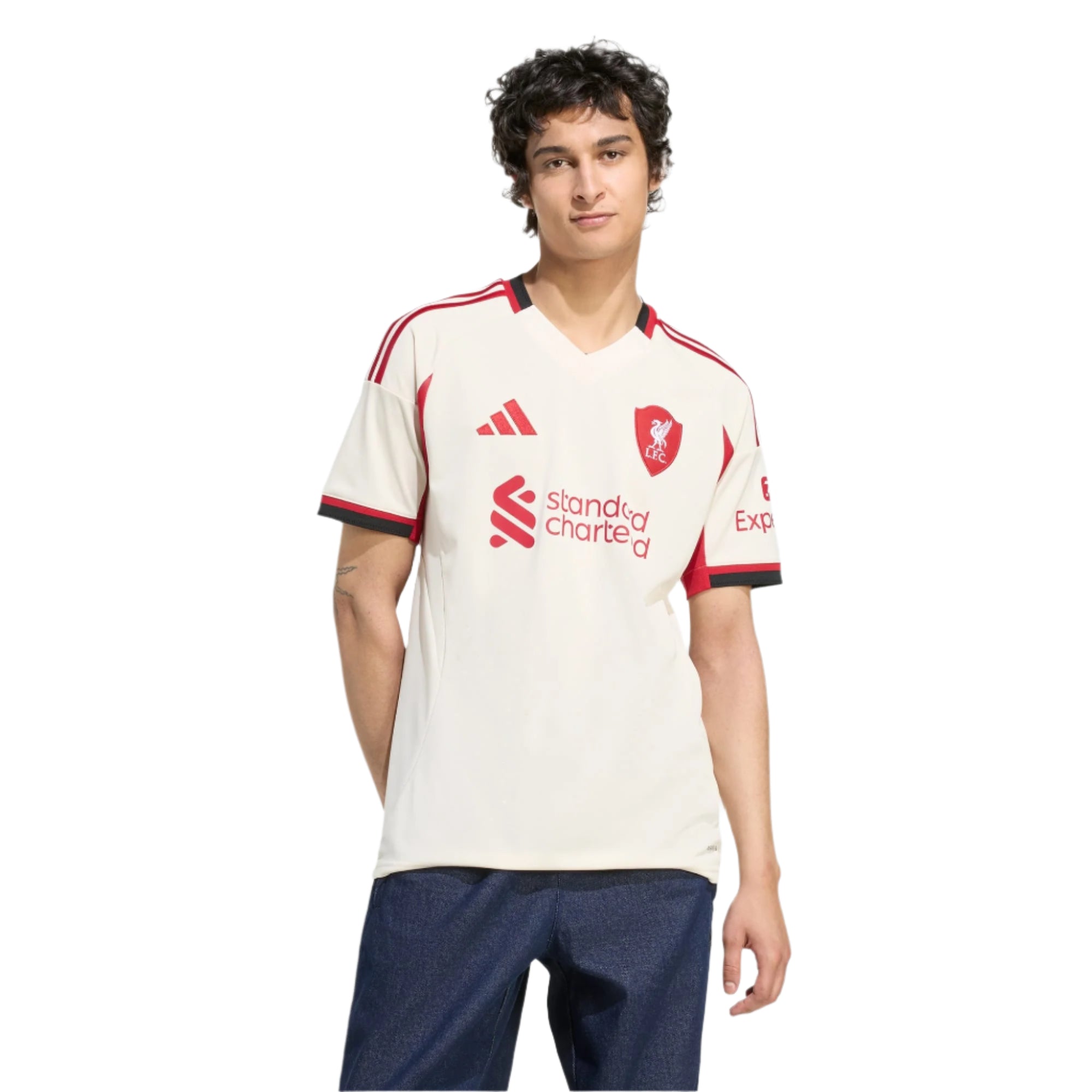 adidas Men's Liverpool YNWA Away Jersey w/ EPL Champions