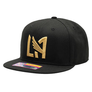 Fan Ink LAFC Los Angeles FC Dawn Snapback Hat (Black/Gold)