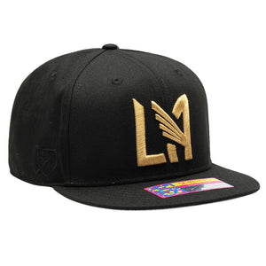 Fan Ink LAFC Los Angeles FC Dawn Snapback Hat (Black/Gold)