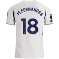 Nike Mens Tottenham Hotspur Mateus Fernandes Home Jersey w/ EPL + No Room For Racism 26/27 (White)