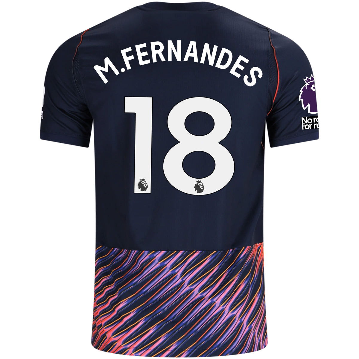 Nike Mens Tottenham Hotspur Mateus Fernandes Away Jersey w/ EPL + No Room For Racism Patches 26/27 (Obsidan/White)