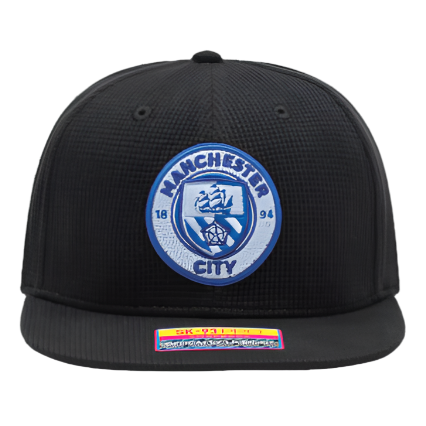 Fan Ink Manchester City Club Ink Snapback Adjustable Hat (Black/Blue)