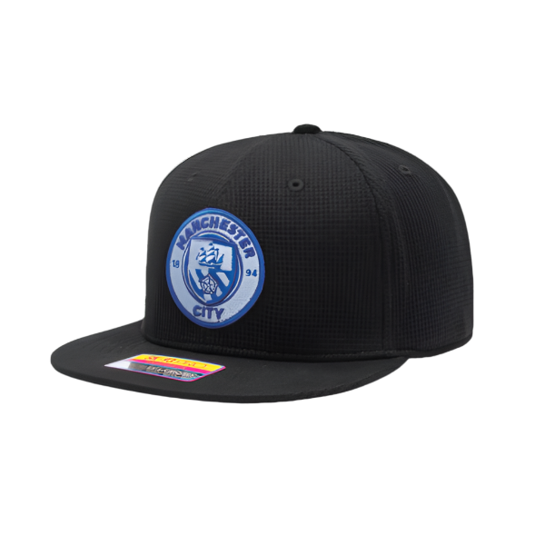 Fan Ink Manchester City Club Ink Snapback Adjustable Hat (Black/Blue)