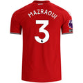 adidas Manchester United Authentic Noussair Mazraoui Home Jersey w/ EPL + No Room For Racism Patches 26/27 (Red)