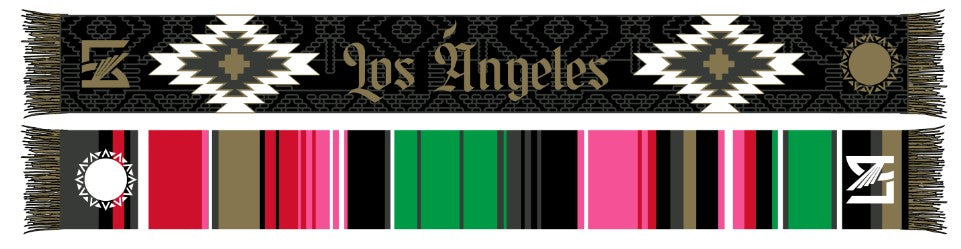 Ruffneck LAFC Zarape Scarf (Black/Multi Color)