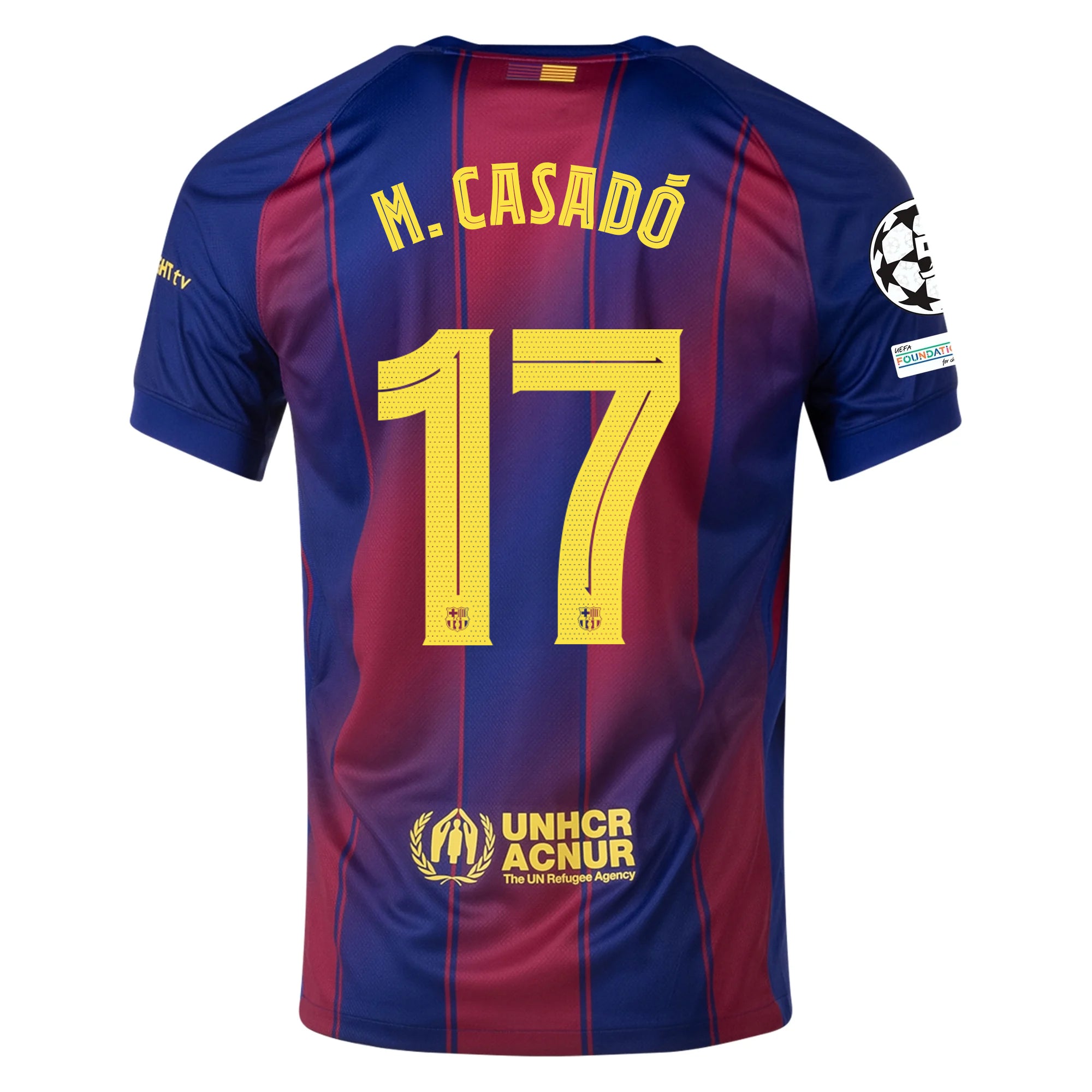 Nike M. Casado FC Barcelona Home Jersey 25/26 w/ Champions League