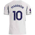 Nike Mens Tottenham Hotspur James Maddison Home Jersey w/ EPL + No Room For Racism 26/27 (White)