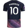 Nike Mens Tottenham Hotspur James Maddison Away Jersey w/ EPL + No Room For Racism Patches 26/27 (Obsidan/White)