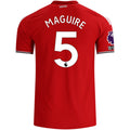 adidas Manchester United Authentic Harry Maguire Home Jersey w/ EPL + No Room For Racism Patches 26/27 (Red)