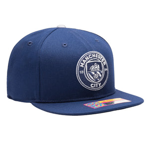 Fan Ink Manchester City America's Game Glow Edition Snapback Hat (Dark Royal)