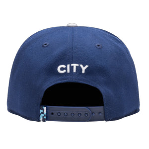 Fan Ink Manchester City America's Game Glow Edition Snapback Hat (Dark Royal)