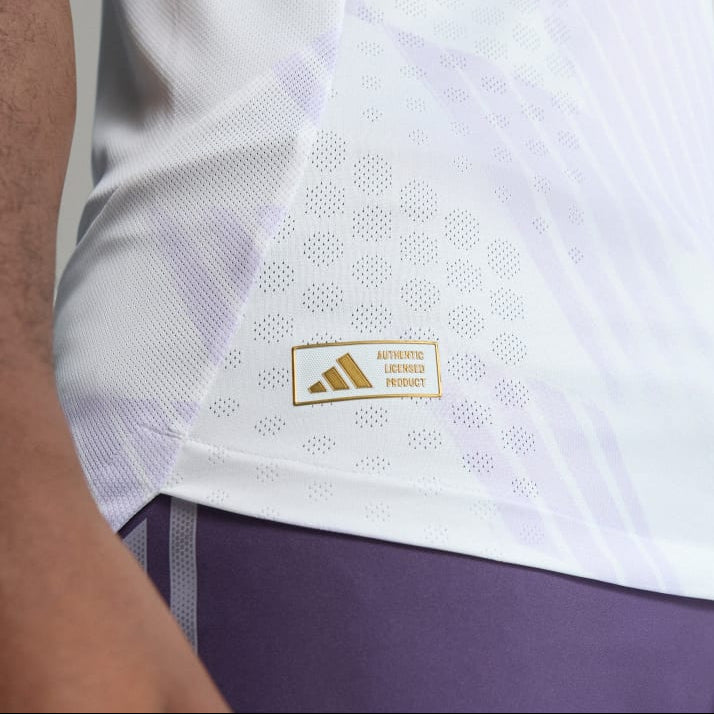 adidas Men's Manchester United 25/26 Authentic Away Jersey (White/Purple)