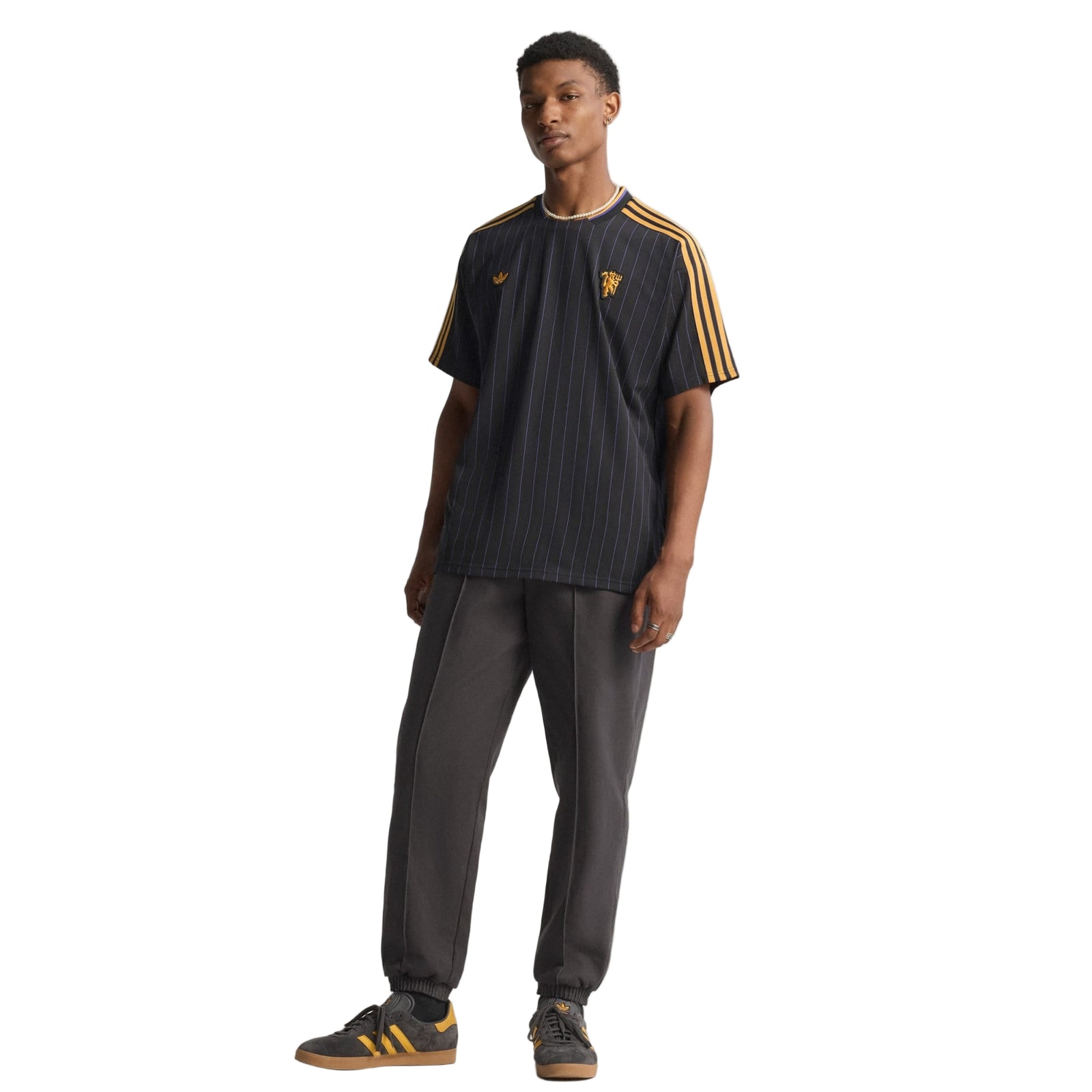 adidas Men's Manchester United 25/26 Icon Jersey (Black)