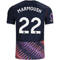 Nike Mens Tottenham Hotspur Omar Marmoush Away Jersey w/ EPL + No Room For Racism Patches 26/27 (Obsidan/White)