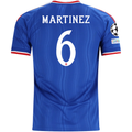 adidas Mens Manchester United Lisandro Martinez Away Jersey w/ Champions League Patches 26/27 (Blue)