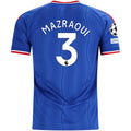 adidas Mens Manchester United Noussair Mazraoui Away Jersey w/ Champions League Patches 26/27 (Blue)
