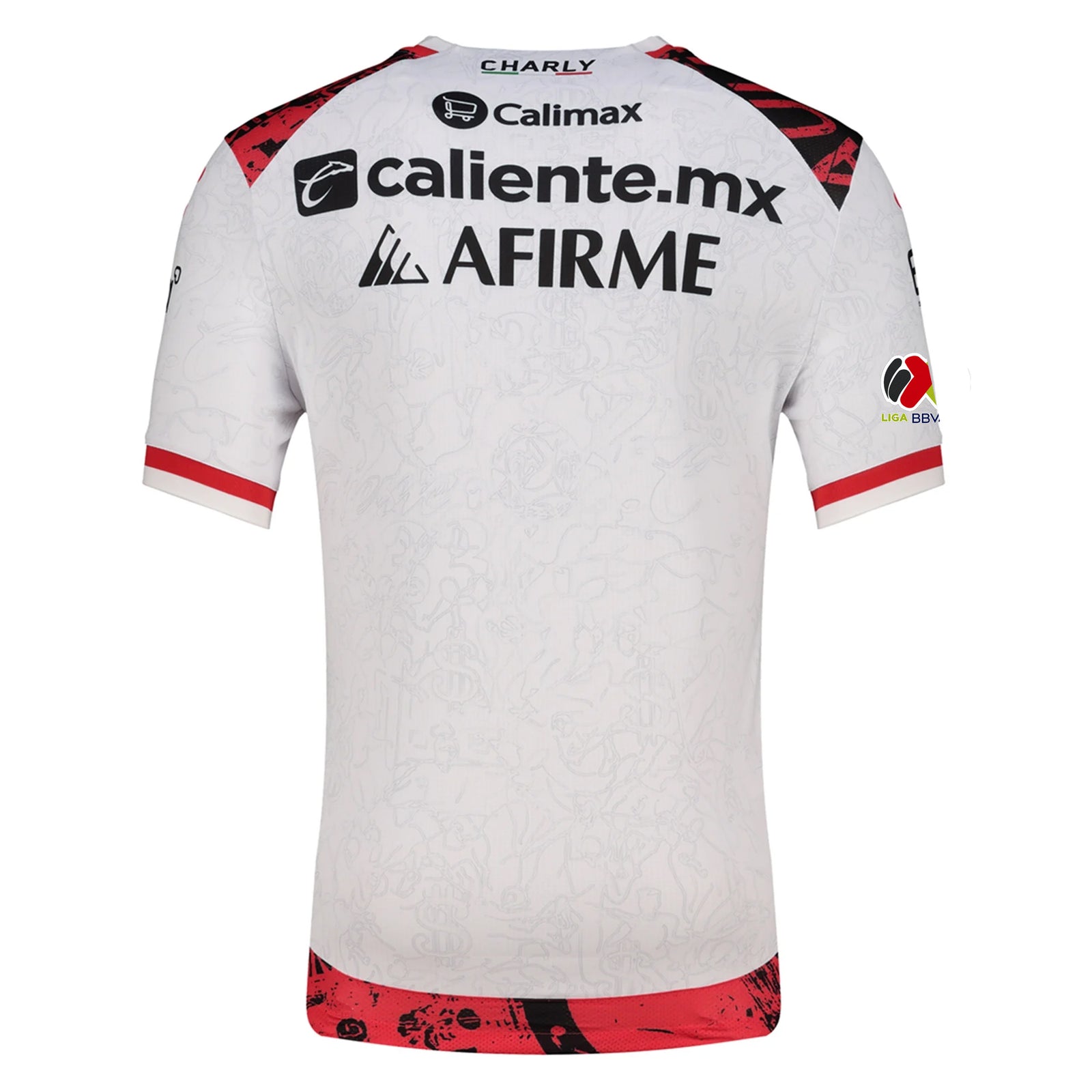 Charly Men's Xolos De Tijuana Away Jersey 25/26 w/ BBVA MX Patch (White)