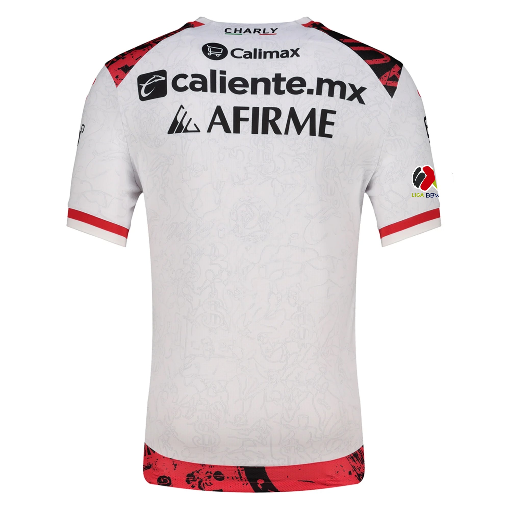 Charly Men's Xolos De Tijuana Away Jersey 25/26 w/ BBVA MX Patch (White)