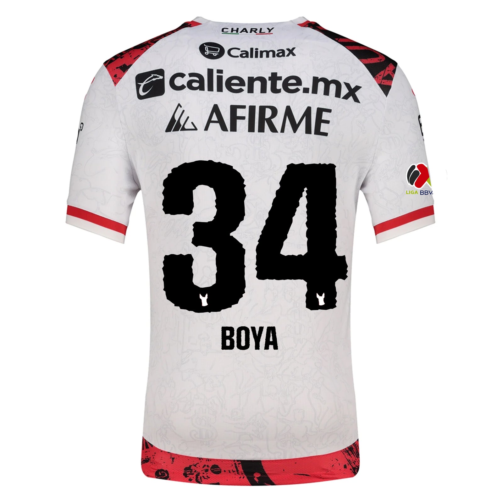 Charly Domingo Blanco Men's Xolos De Tijuana Away Jersey 25/26 w/ BBVA MX Patch (White)