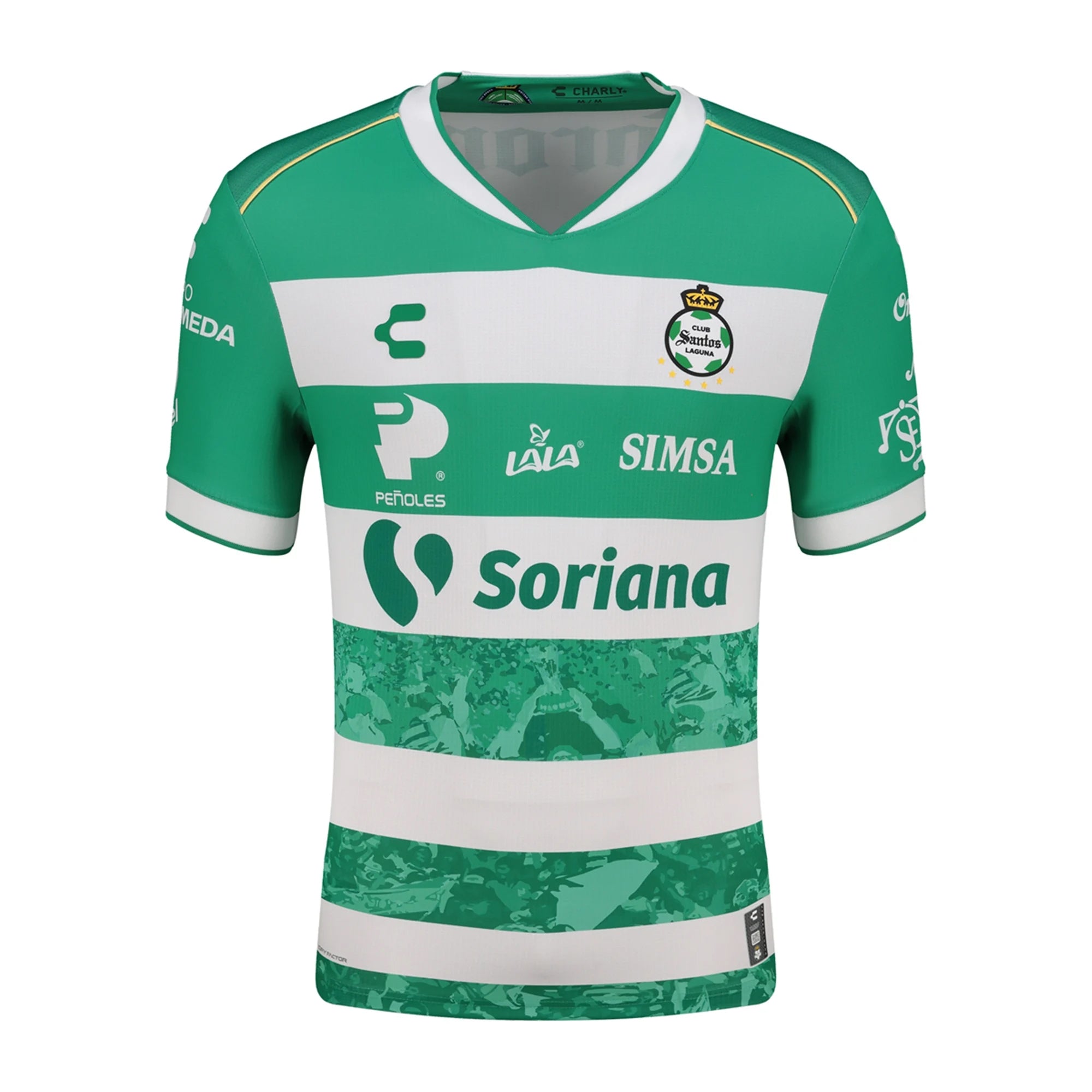 Charly Men's Santos Laguna Home Jersey 25/26 (Green/White)