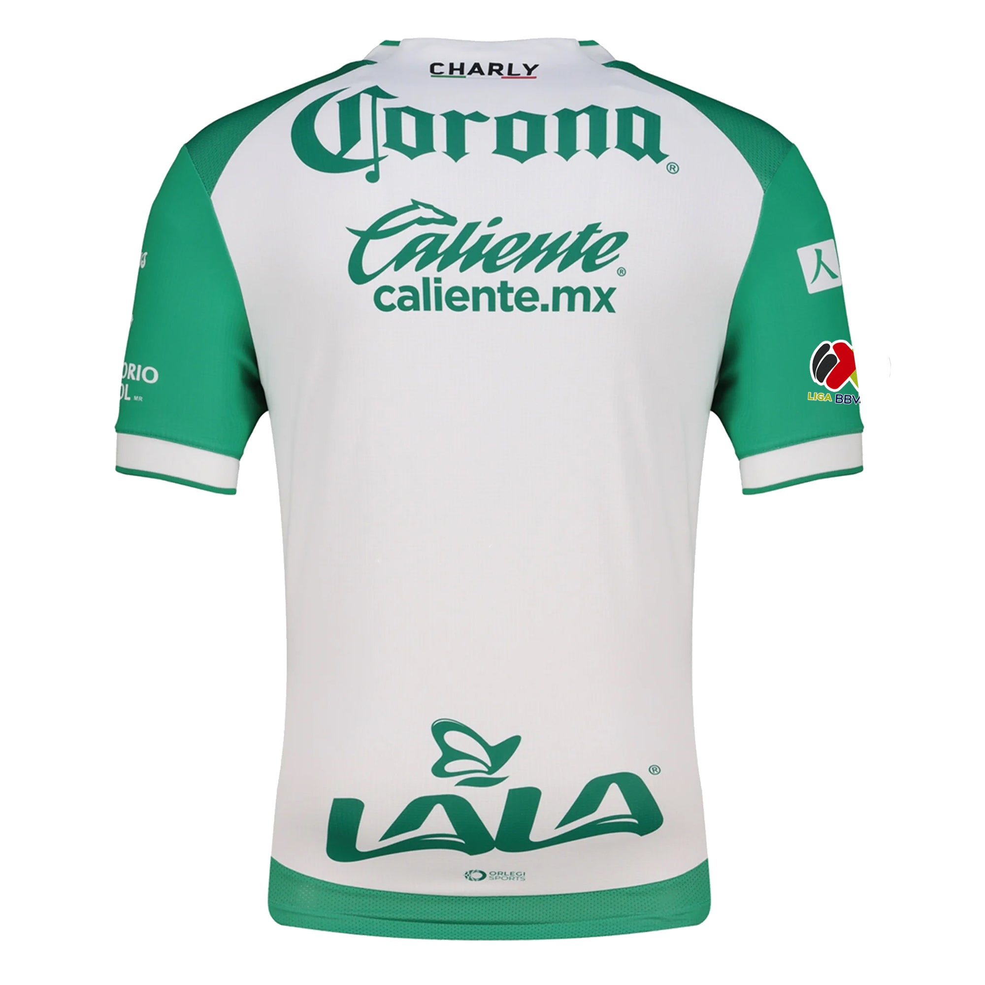 Charly Men's Santos Laguna Home Jersey 25/26 w/ BBVA MX Patches (Green/White)