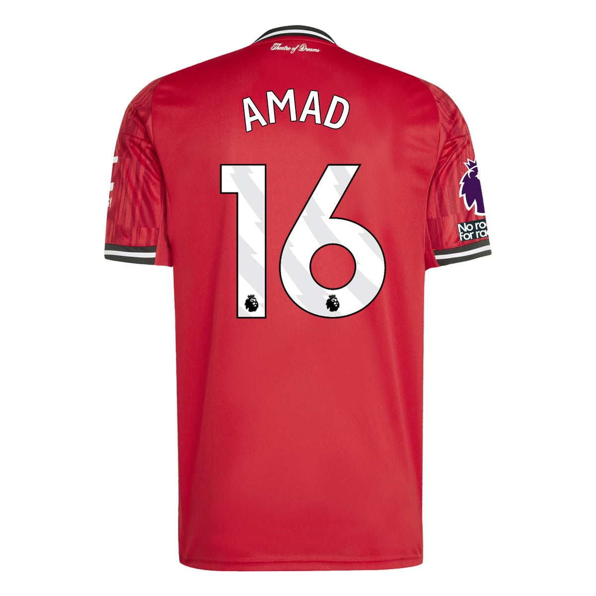adidas Amad Men's Manchester United Home Jersey 25/26 w/ EPL + NRFR Patches (Red)