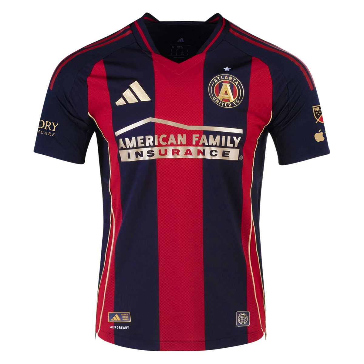 adidas Atlanta United Authentic Home Jersey w/ MLS Patches 25/26 (Red/Black)