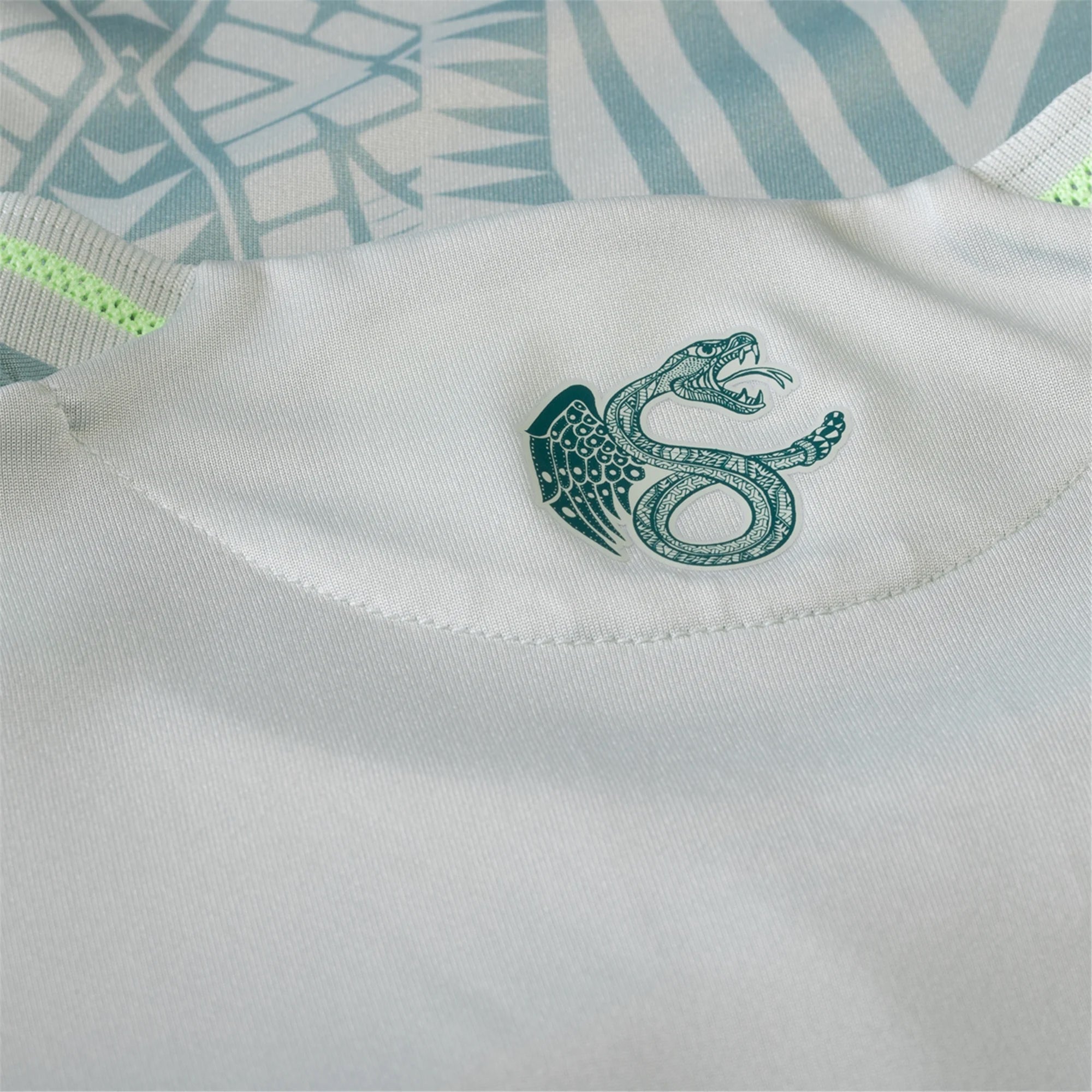 adidas Mens Mexico Authentic Away Jersey 24/25 (Linen Green)