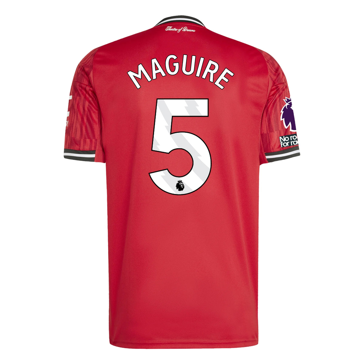 adidas Harry Maguire Men's Manchester United Home Jersey 25/26 w/ EPL + NRFR Patches (Red)