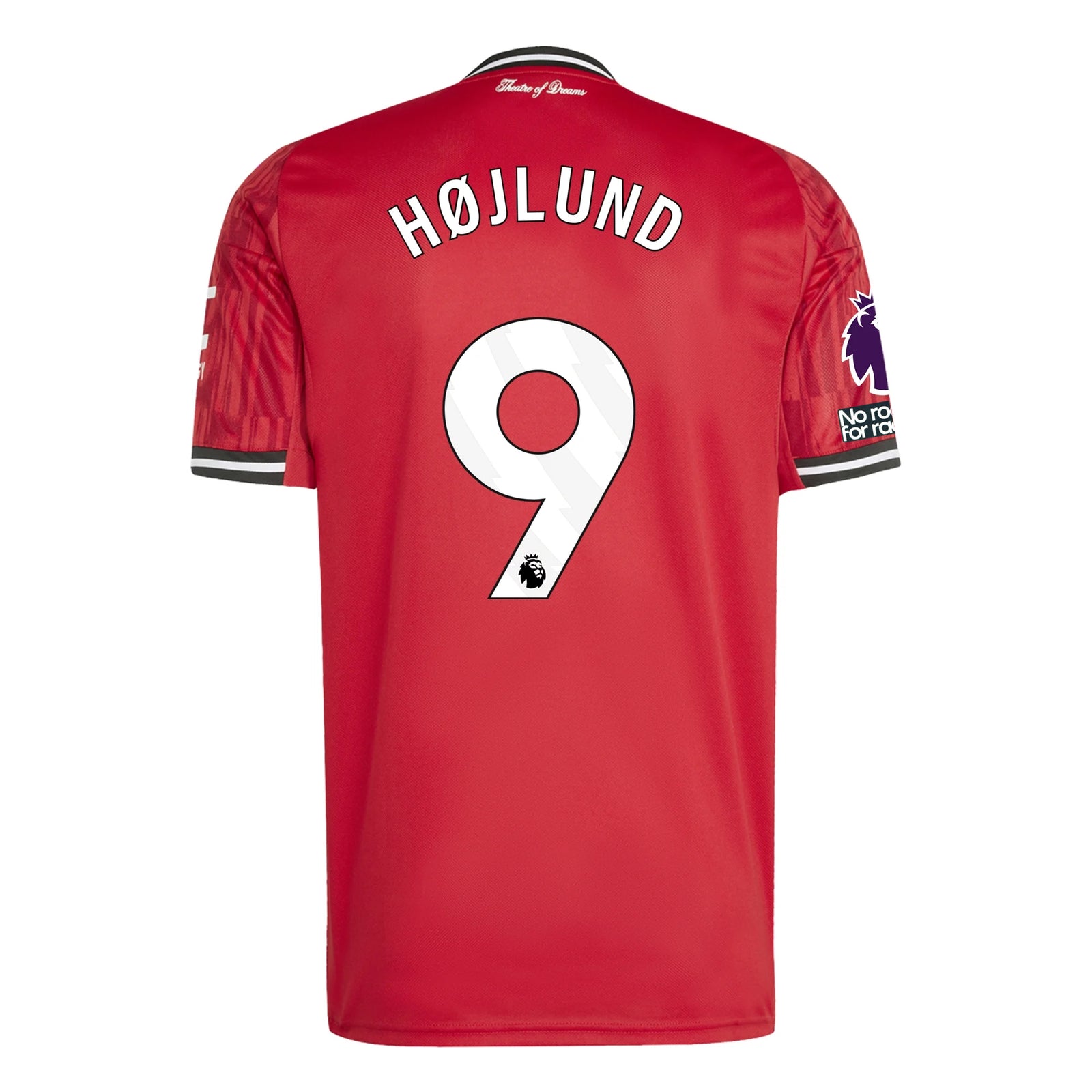 adidas Hojlund Men's Manchester United Home Jersey 25/26 w/ EPL + NRFR Patches (Red)