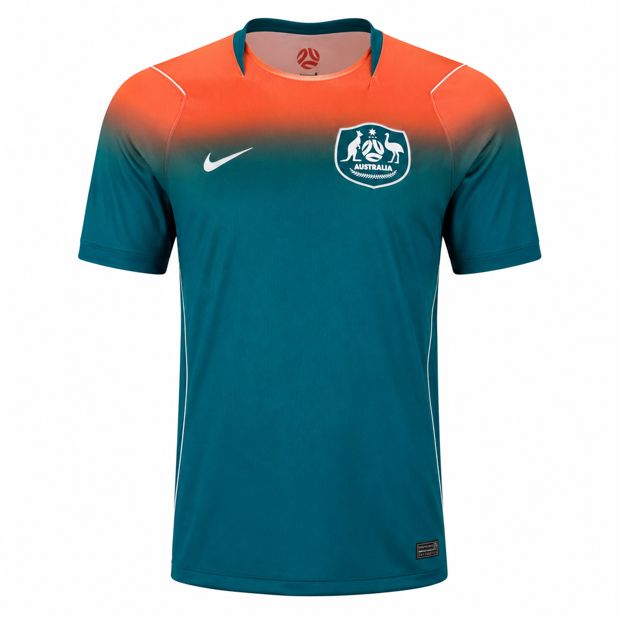 Nike Mens Australia Away Stadium Jersey 2026 (Green/Orange)
