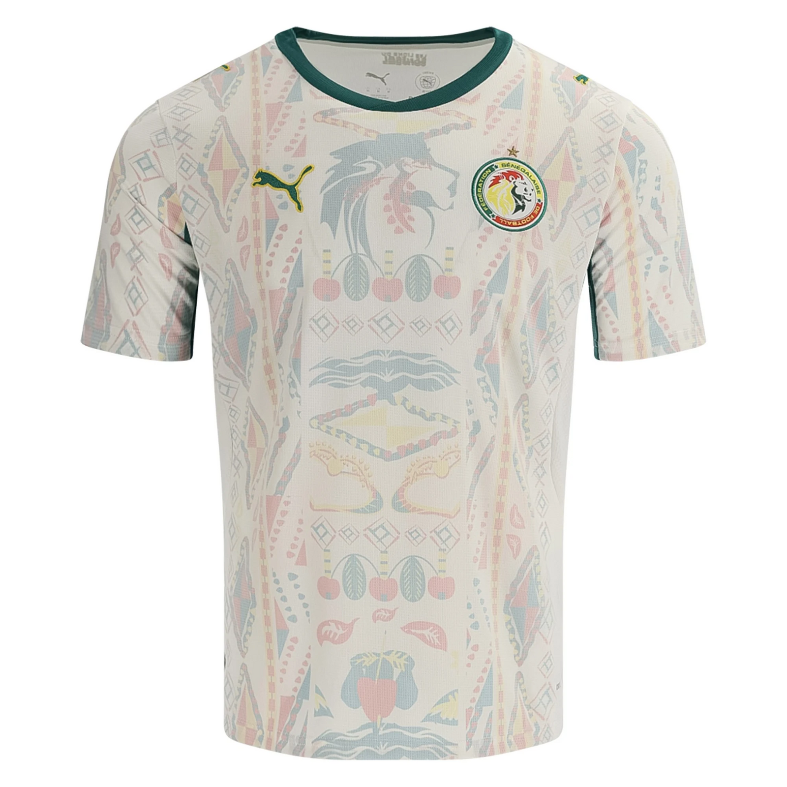 Puma Mens Senegal 2026 Home Stadium Jersey (White/Green)