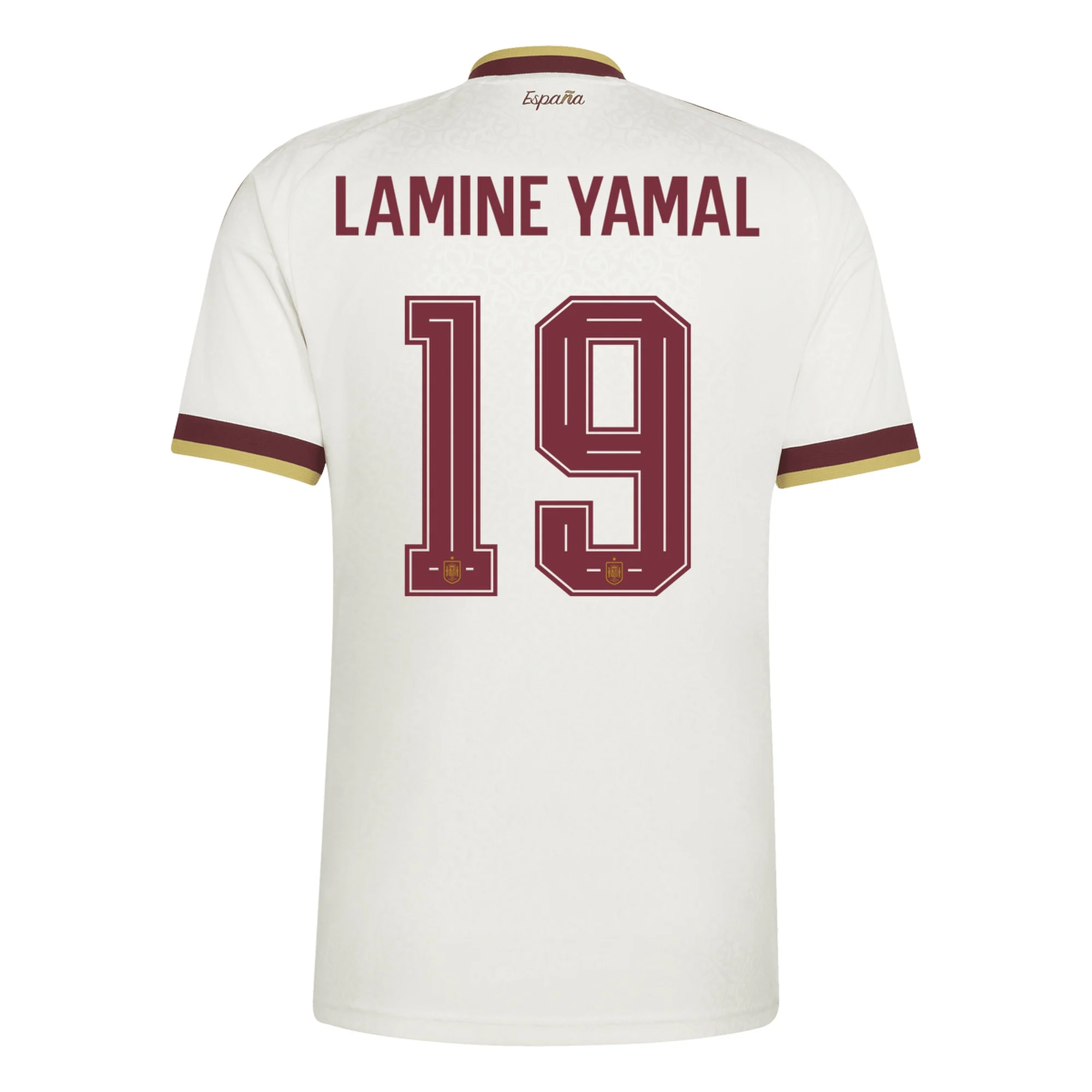 adidas Men's Spain Lamine Yamal Away Stadium Jersey 2026 (White)