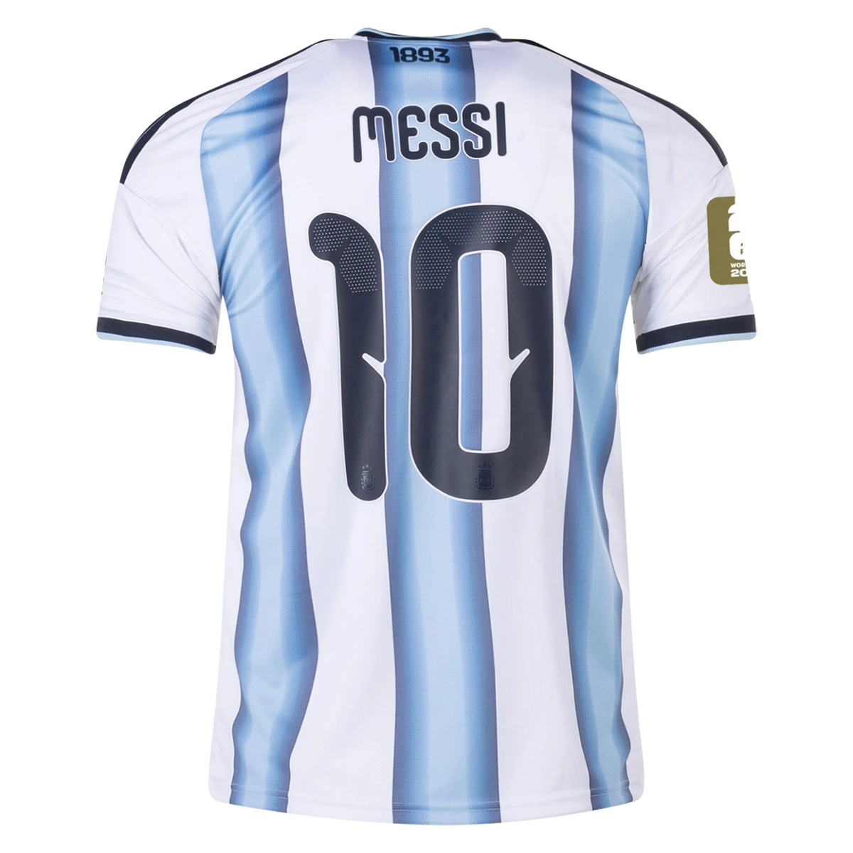 adidas Men's Lionel Messi Argentina 2026 Home World Cup 2026 Jersey w/ FIFA World Cup 26™ Patch (White/Icey Light Blue)