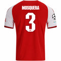 adidas Mens Arsenal Cristhian Mosquera Home Jersey w/ Champions League Patches 26/27 (Red)