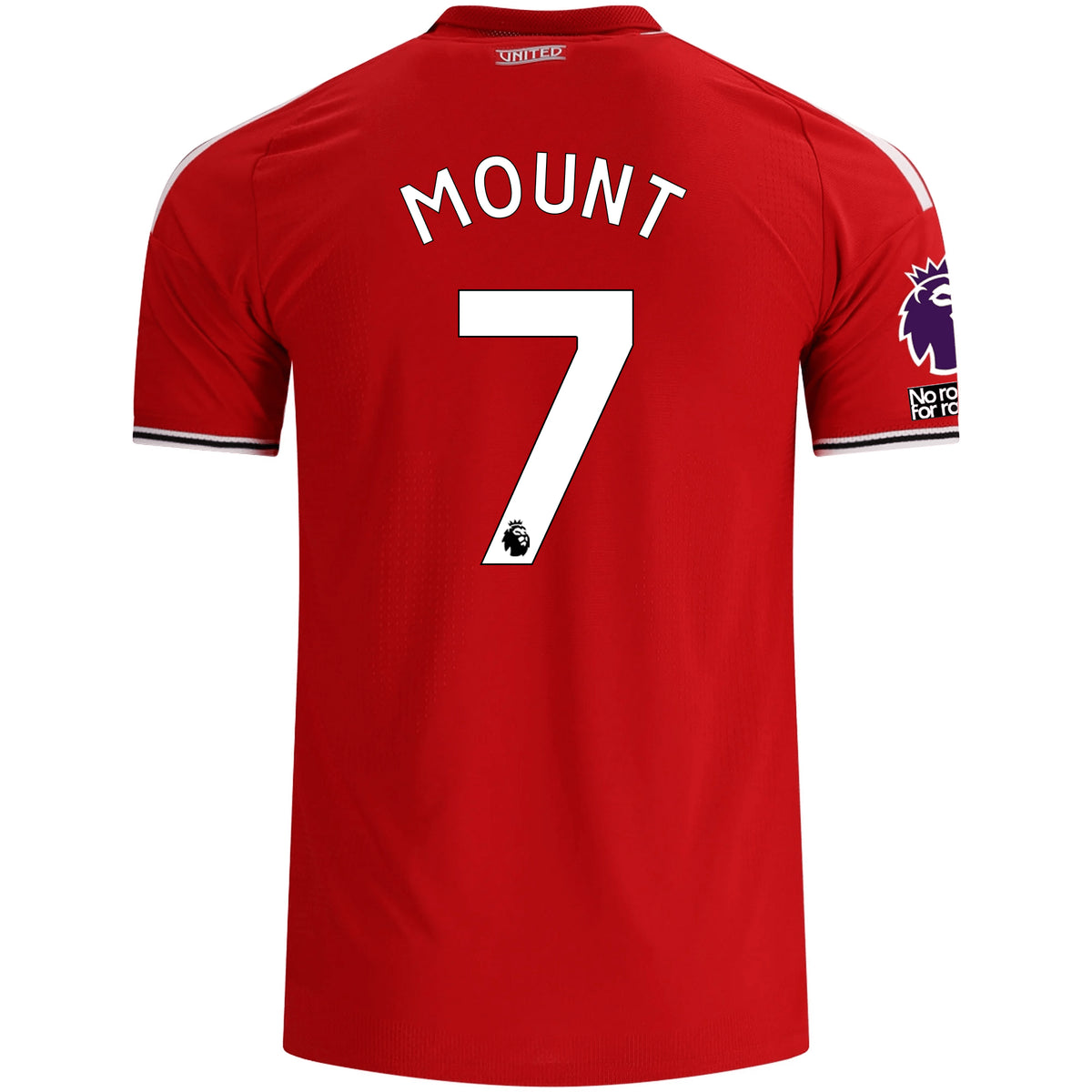 adidas Manchester United Authentic Mason Mount Home Jersey w/ EPL + No Room For Racism Patches 26/27 (Red)