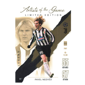 Topps Match Attax Artists of the Game Booster Tin #4 23/24 + Limited Edition Pavel Nedved & Bruno Fernandes Cards