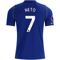 Nike Mens Chelsea FC Pedro Neto Home Jersey w/ EPL + No Room For Racism + Club World Cup Champion Patches 26/27 (Bright Royal/Gold)