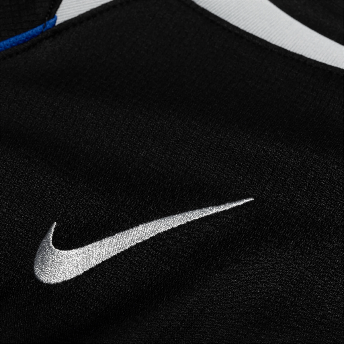 Nike Garnacho Chelsea T90 Third Jersey w/ EPL + NRFR + CWCC Patch 25/26 (Black/Silver)