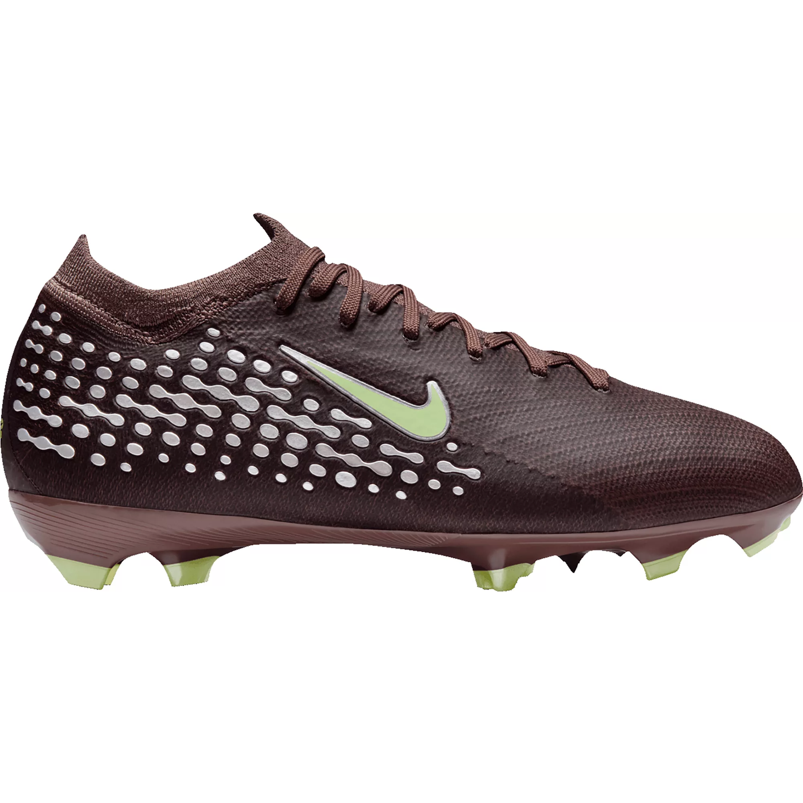 Nike Jr Zoom Vapor 16 Pro KM Firm Ground Soccer Cleats (Plum Eclipse/Metallic Silver)