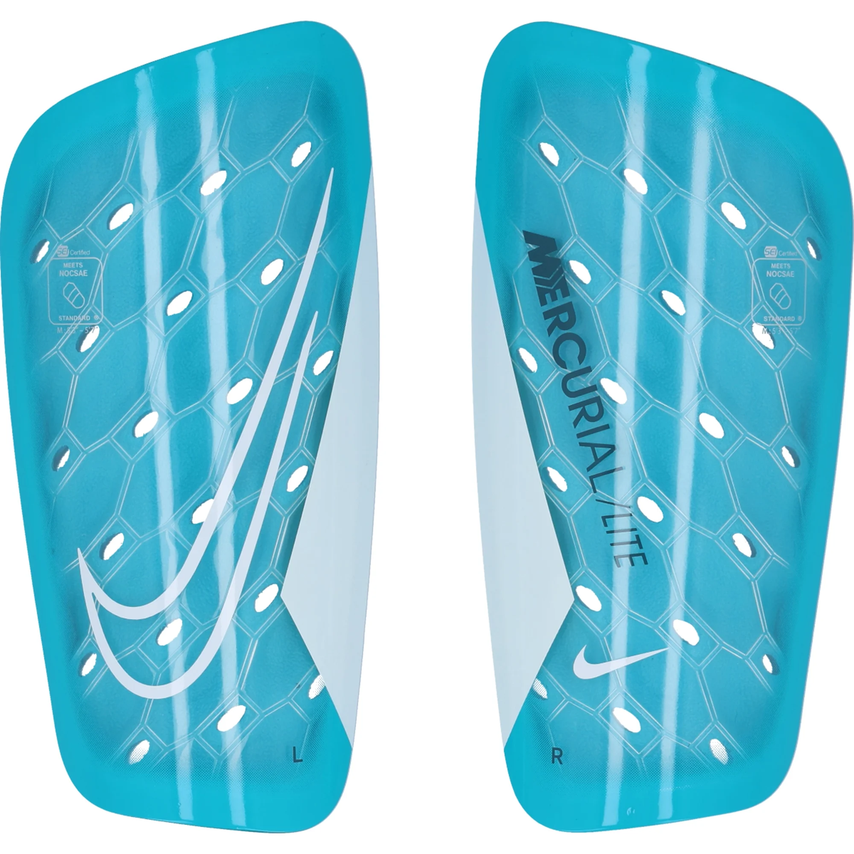 Nike Mercurial Lite Soccer Shin Guards (Dusty Cactus/Off White)