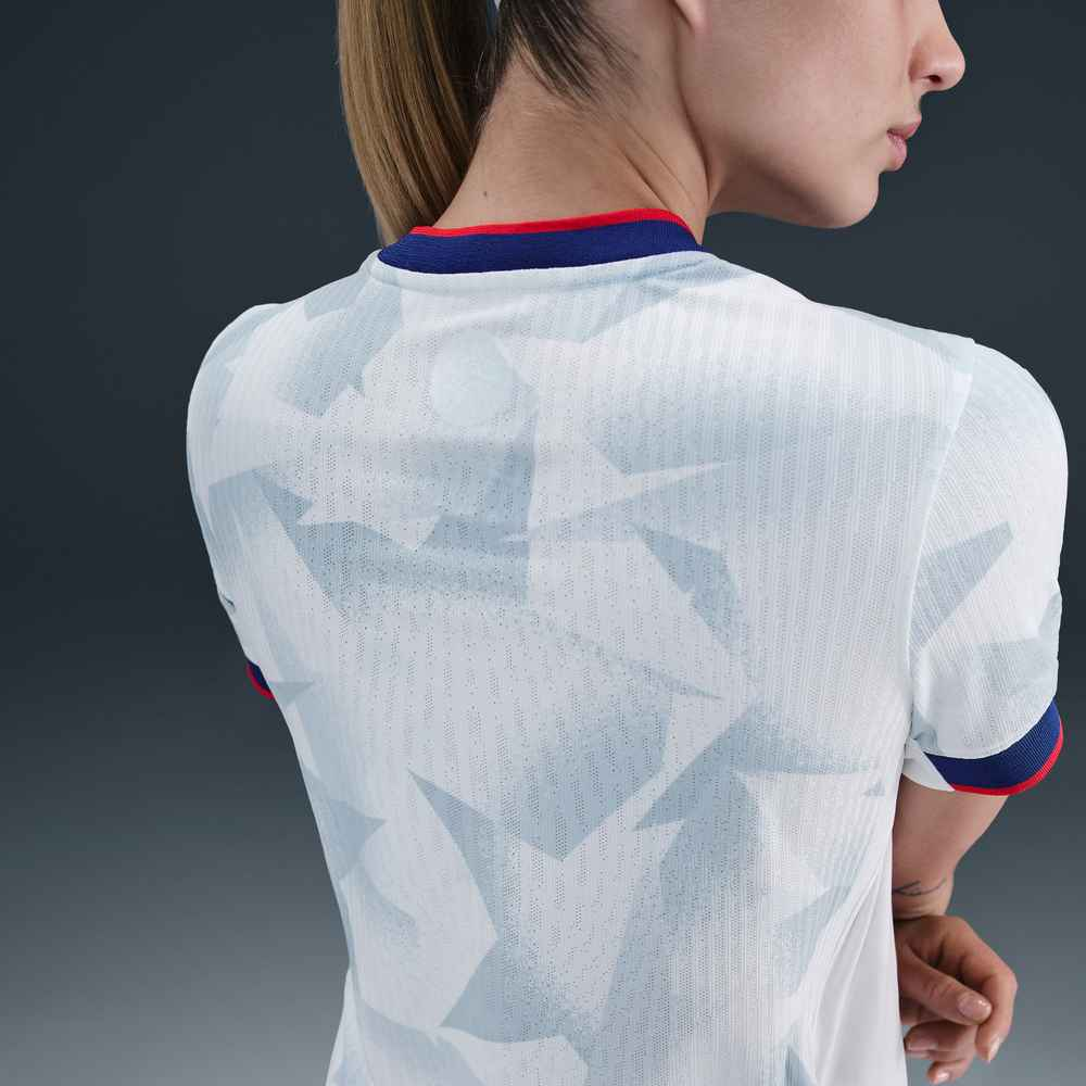 Nike Womens USA 25/26 Home 4 Star Match Authentic Jersey 101 (White/Rush Blue/Challenge Red)