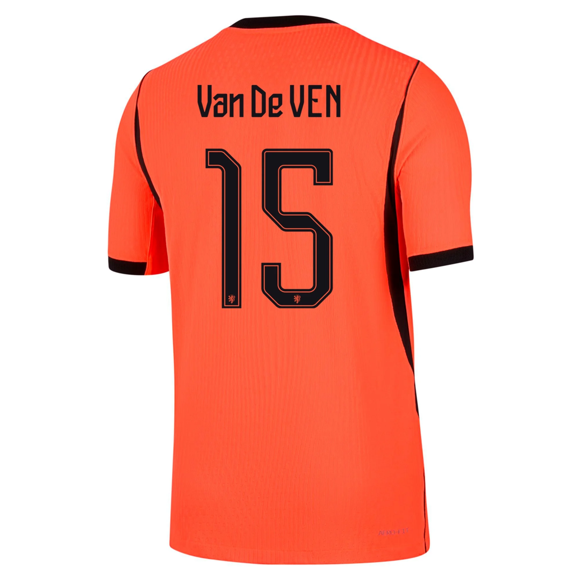 Nike Netherlands Mickey Van De Ven Match Authentic Home Jersey 2026 (Hyper Crimson/Black)