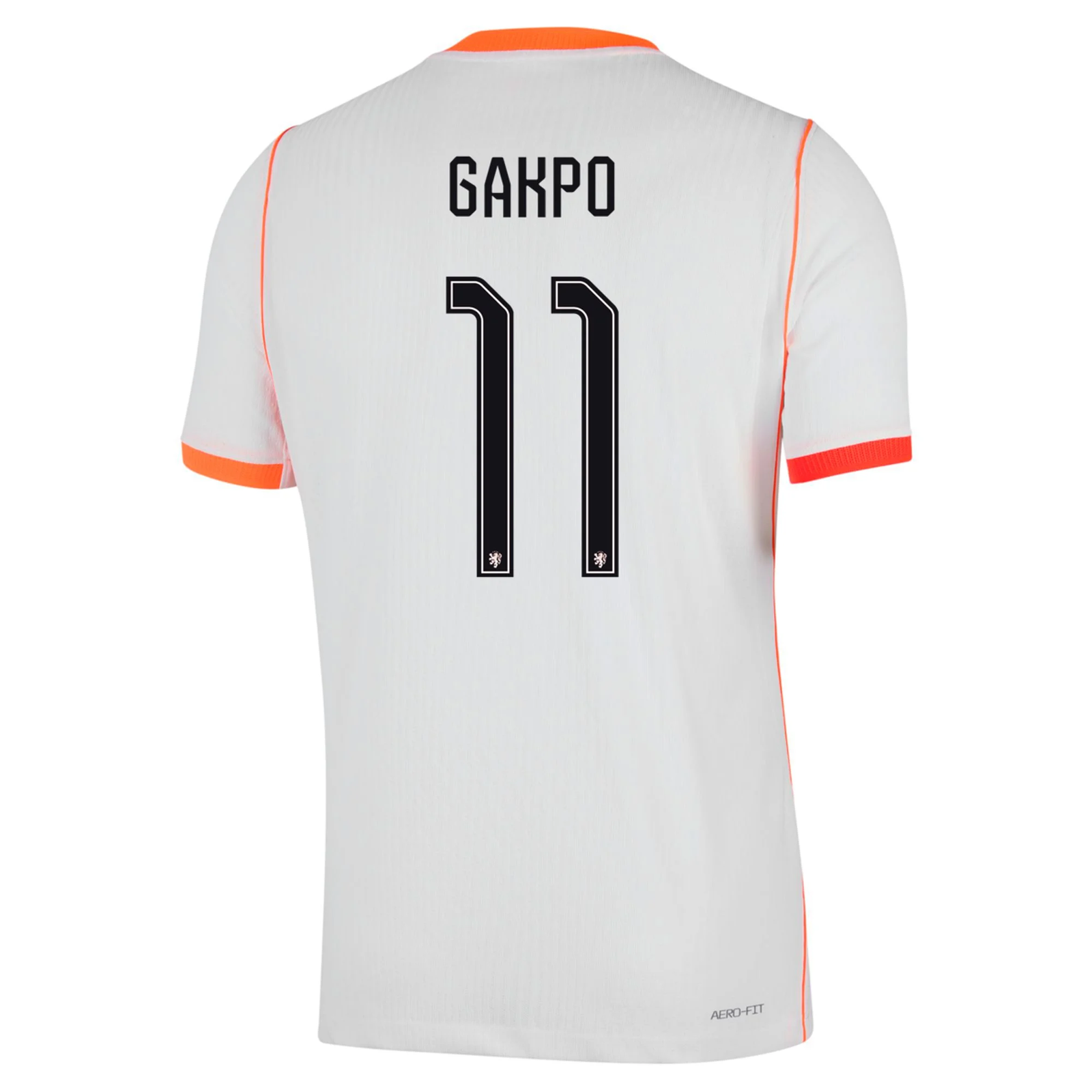 Nike Mens Netherlands Cody Gakpo Match Authentic Away Jersey 2026 (White/Hyper Crimson)