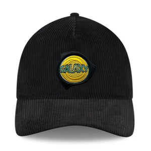 New Era LA Los Angeles Galaxy 9Twenty Adjustable Corduroy Retro Hat (Black)