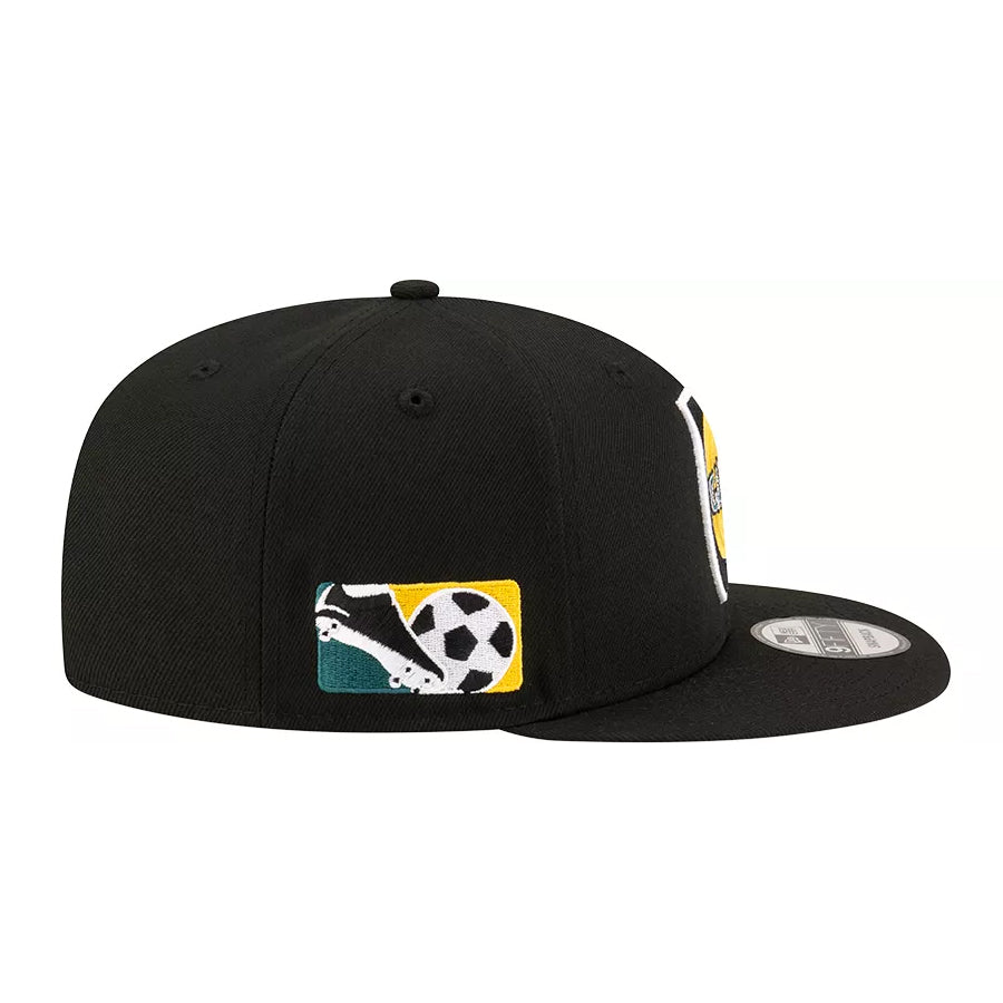 New Era Los Angeles LA Galaxy 9Fifty Third Jersey Hook Third Adjustable Hat (Black)