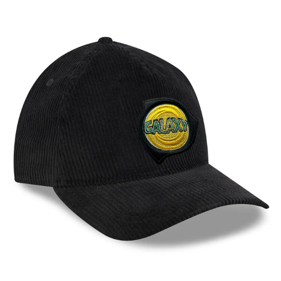 New Era LA Los Angeles Galaxy 9Twenty Adjustable Corduroy Retro Hat (Black)