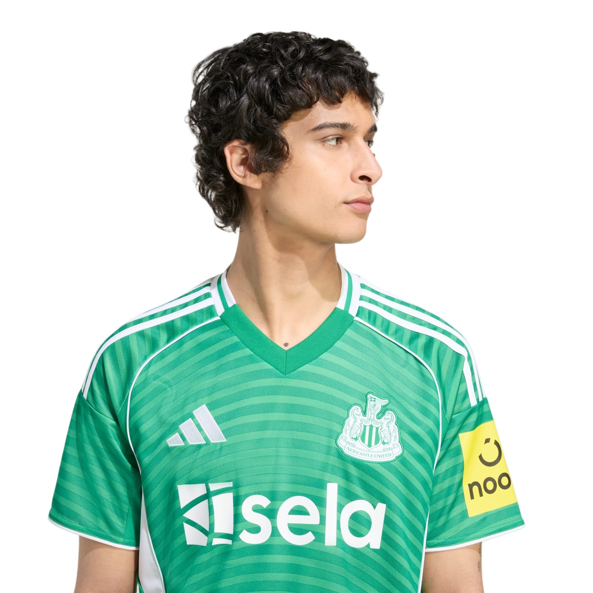 adidas Men's Newcastle United 25/26 Away Jersey (Green/White)